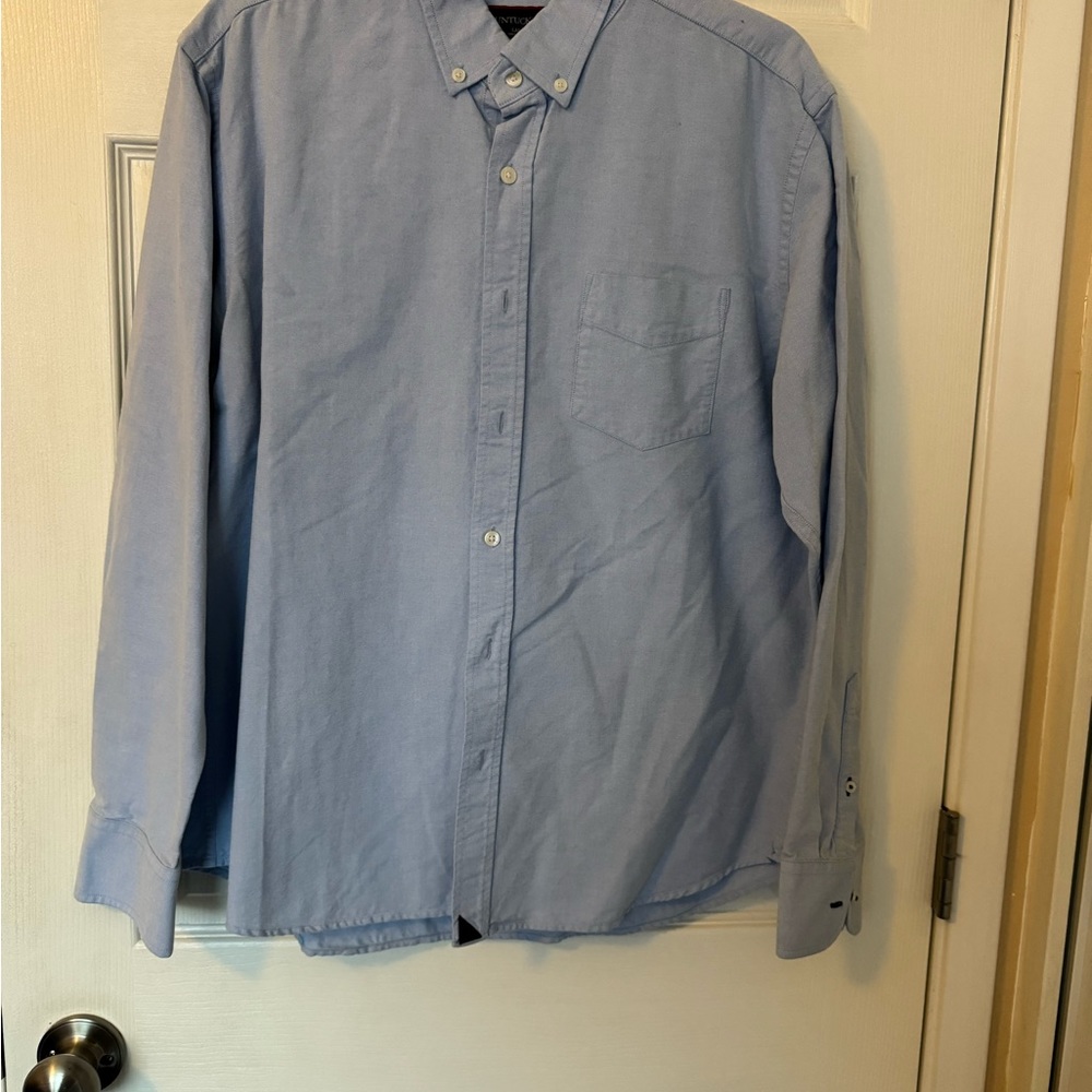 UnTuckit light blue button down shirt- Large.